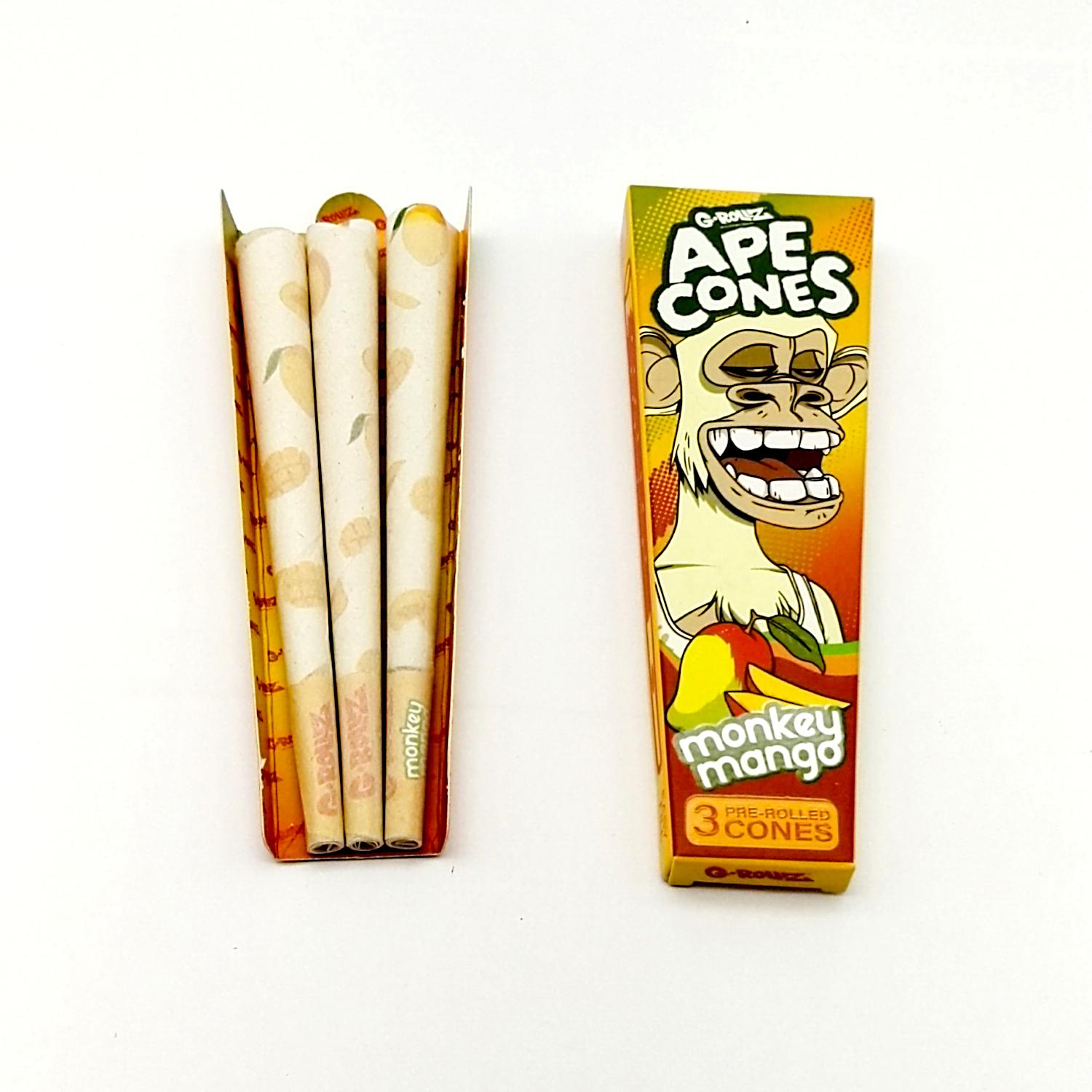 G-ROLLZ Ape Cones - "Monkey Mango" | 3er Pre-Rolled Cone| VE - 24