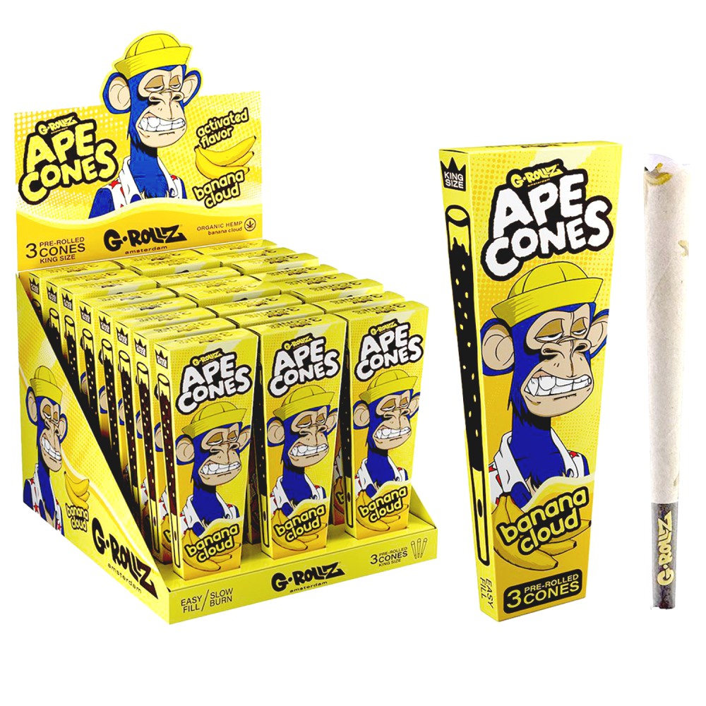 G-ROLLZ Ape Cones - "Banana Cloud" | 3er Pre-Rolled Cone| VE - 24