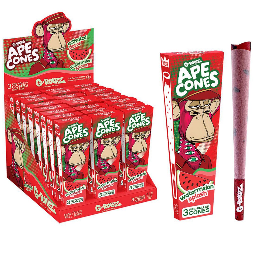 G-ROLLZ Ape Cones - "Watermelon Splash" | 3er Pre-Rolled Cone| VE - 24