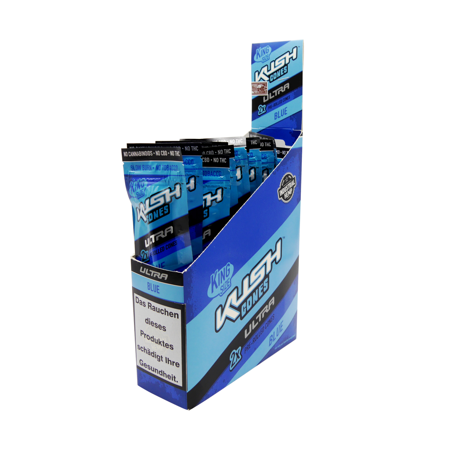 Kush Cones Ultra Blue | 2 x Pre-Rolled Cones | King Size | VE-15