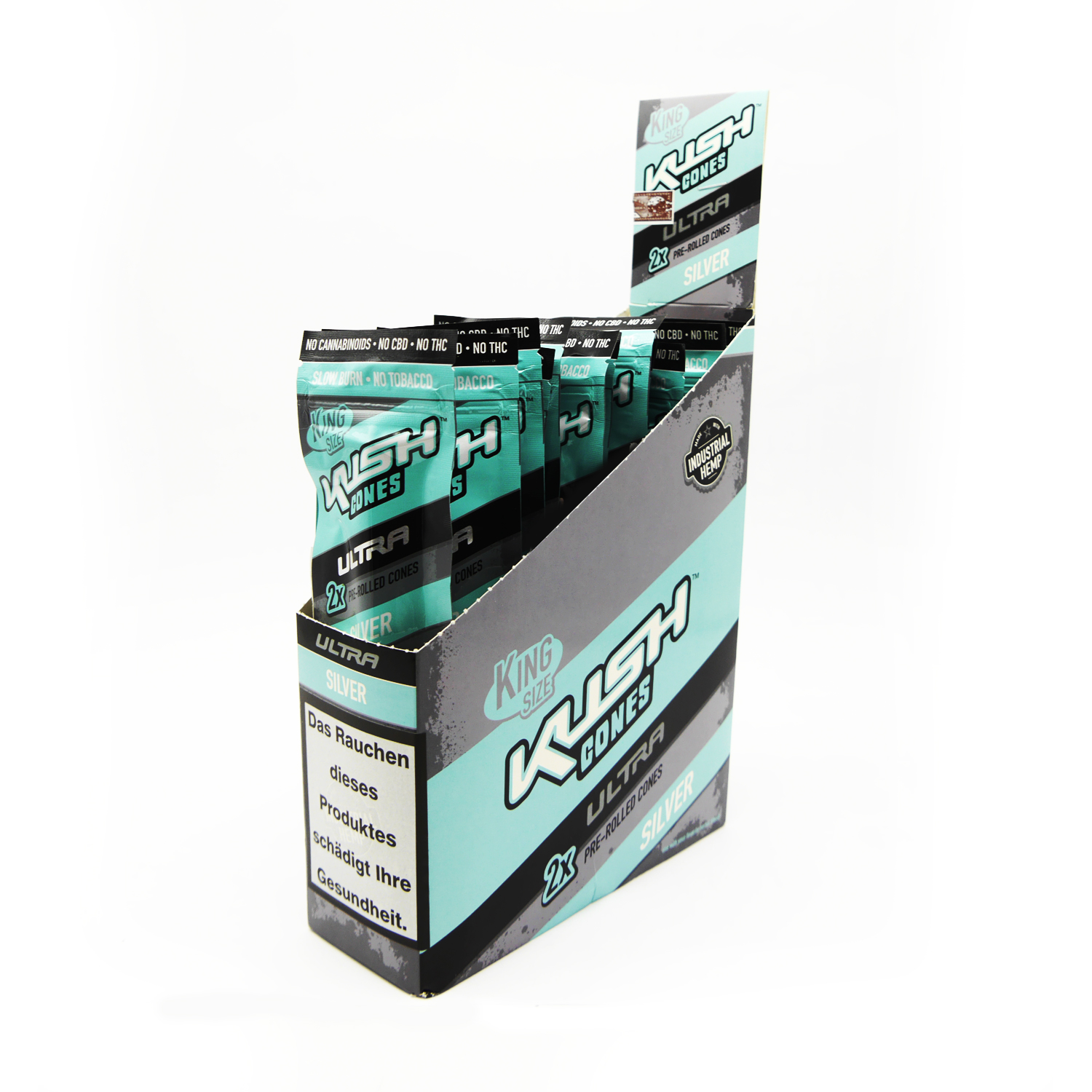 Kush Cones Ultra Silver | 2 x Pre-Rolled Cones | King Size | VE-15