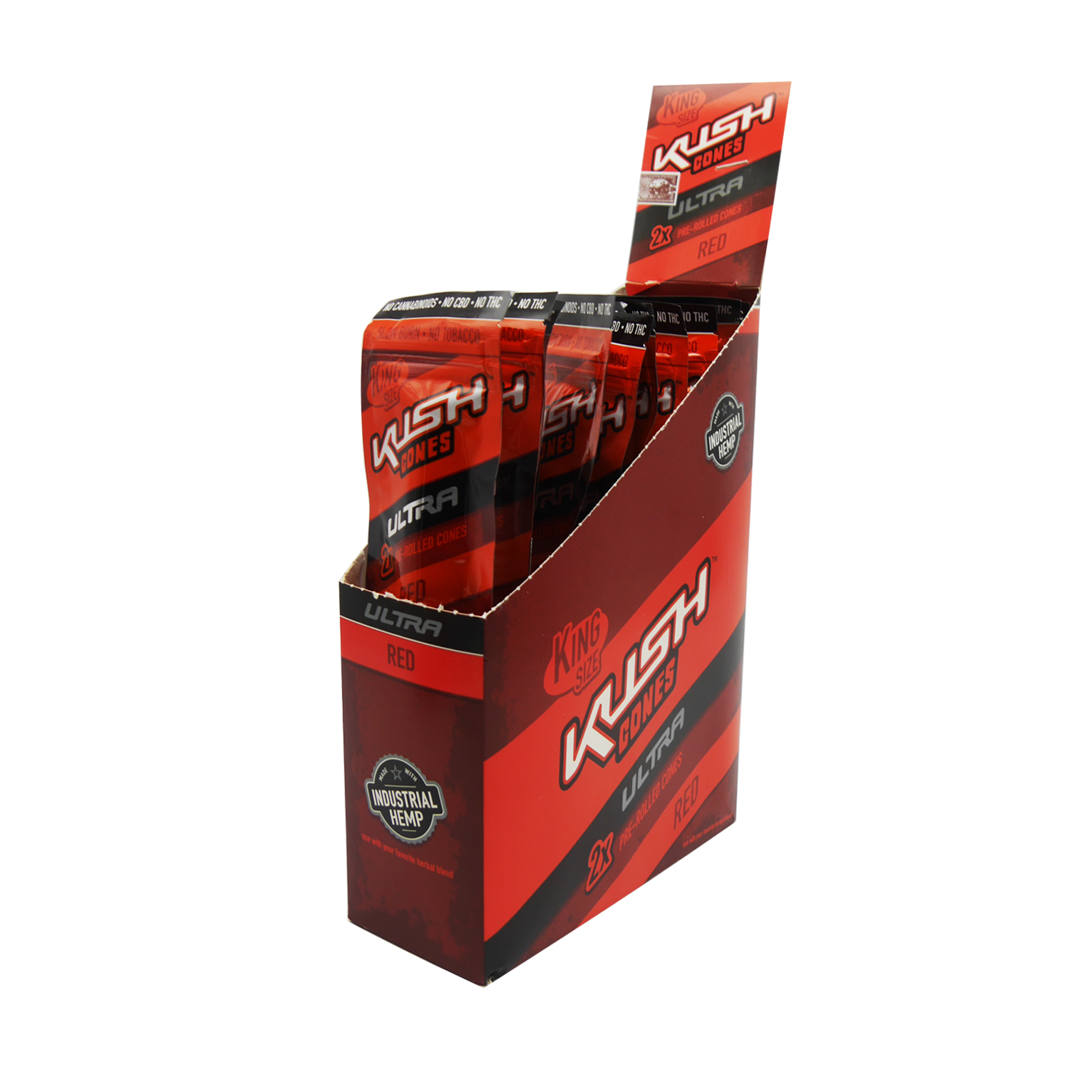 Kush Cones Ultra Red | 2 x Pre-Rolled Cones | King Size | VE - 15