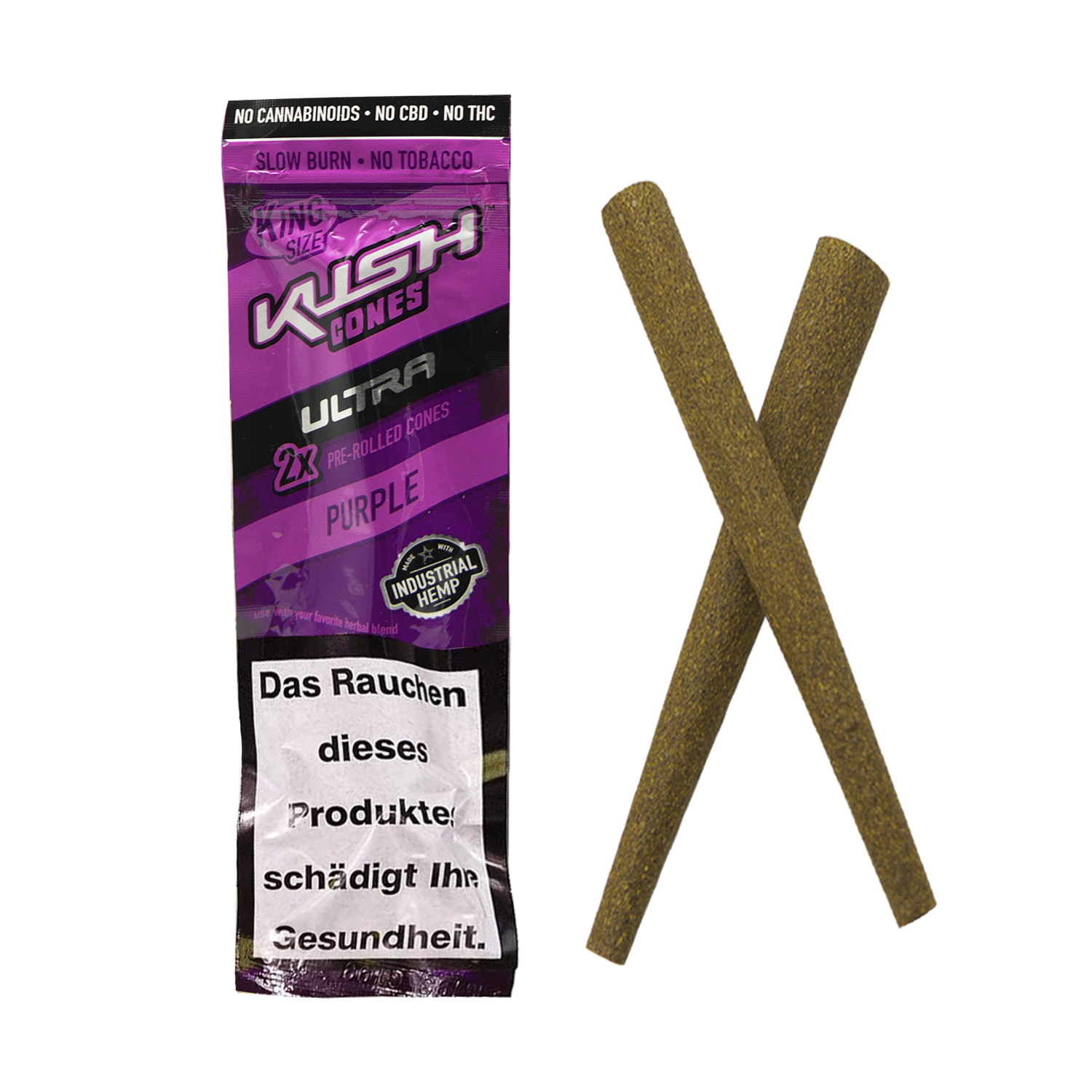 Kush Cones Ultra Purple | 2 x Pre-Rolled Cones | King Size | VE-15
