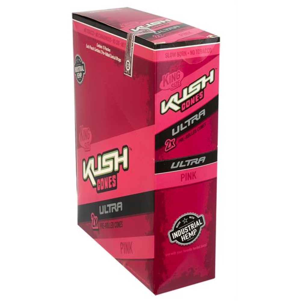 Kush Cones Ultra Pink | 2 x Pre-Rolled Cones | King Size | VE-15