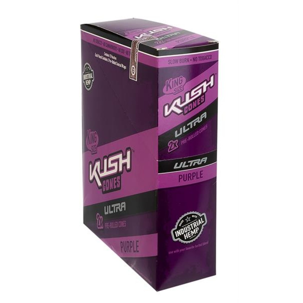 Kush Cones Ultra Purple | 2 x Pre-Rolled Cones | King Size | VE-15