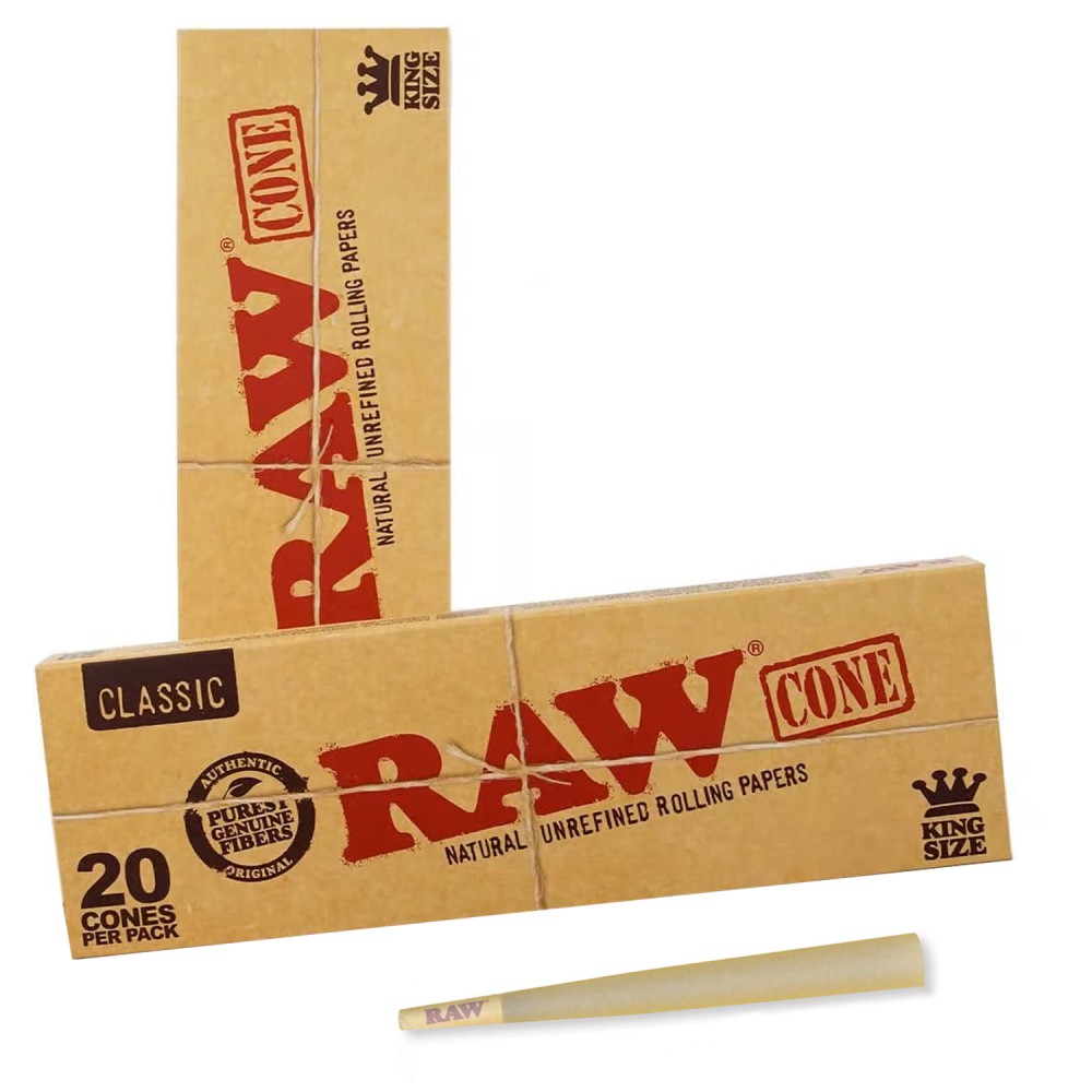 Raw Classic Cone | Kingsize-Größe – 109 mm | 20 cones pro Packung