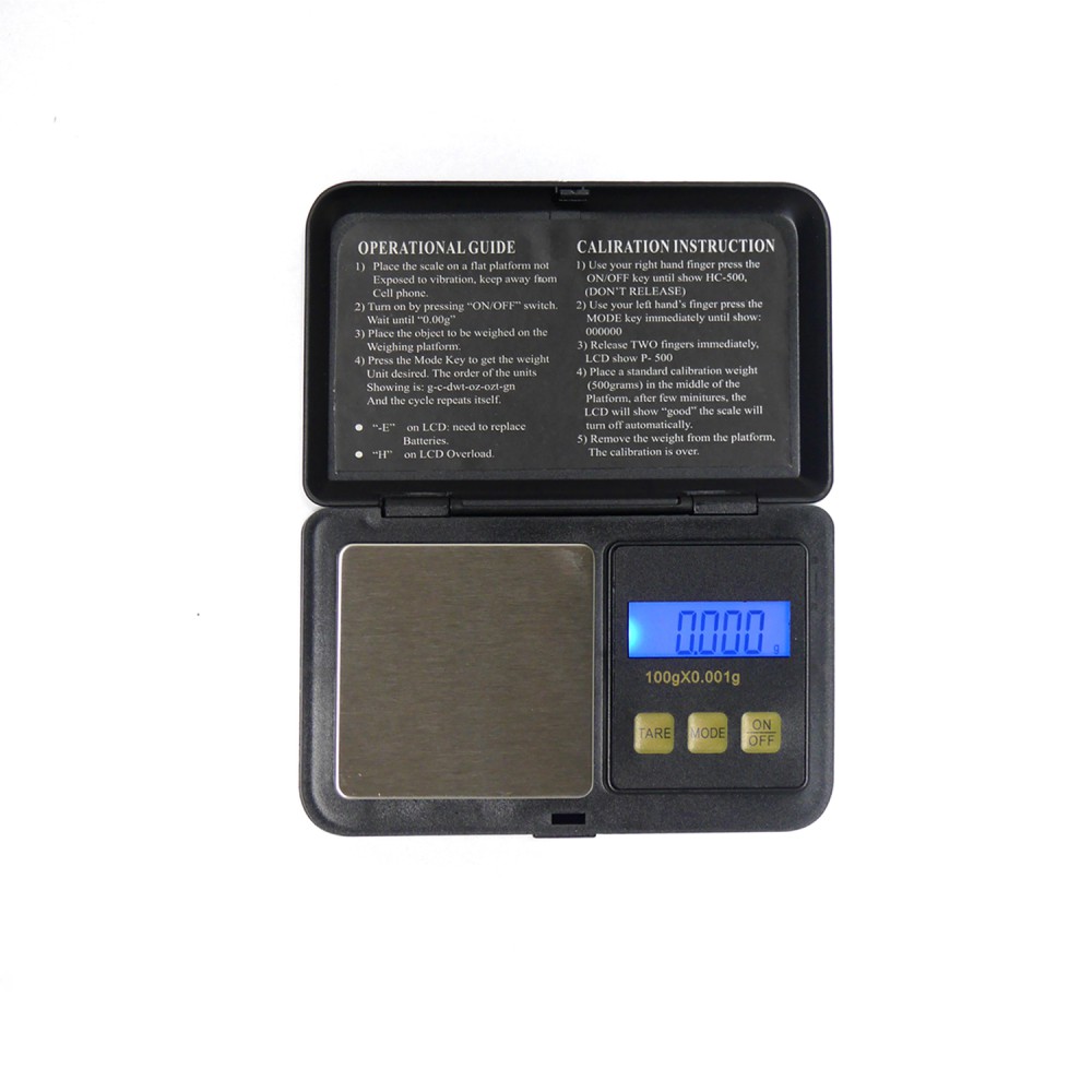 Digital Pocket  Scale Schw. 100gx0,001g