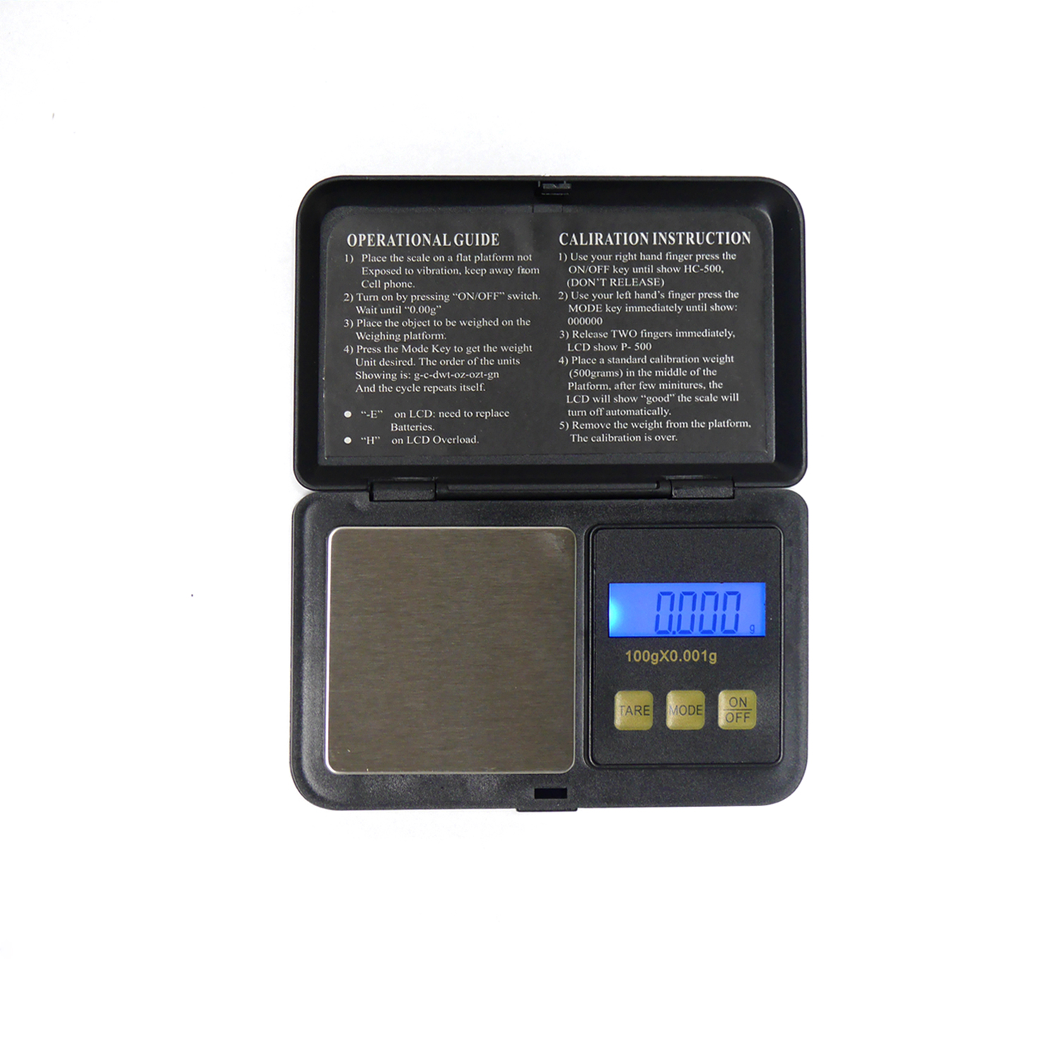 Digital Pocket  Scale Schw. 100gx0,001g