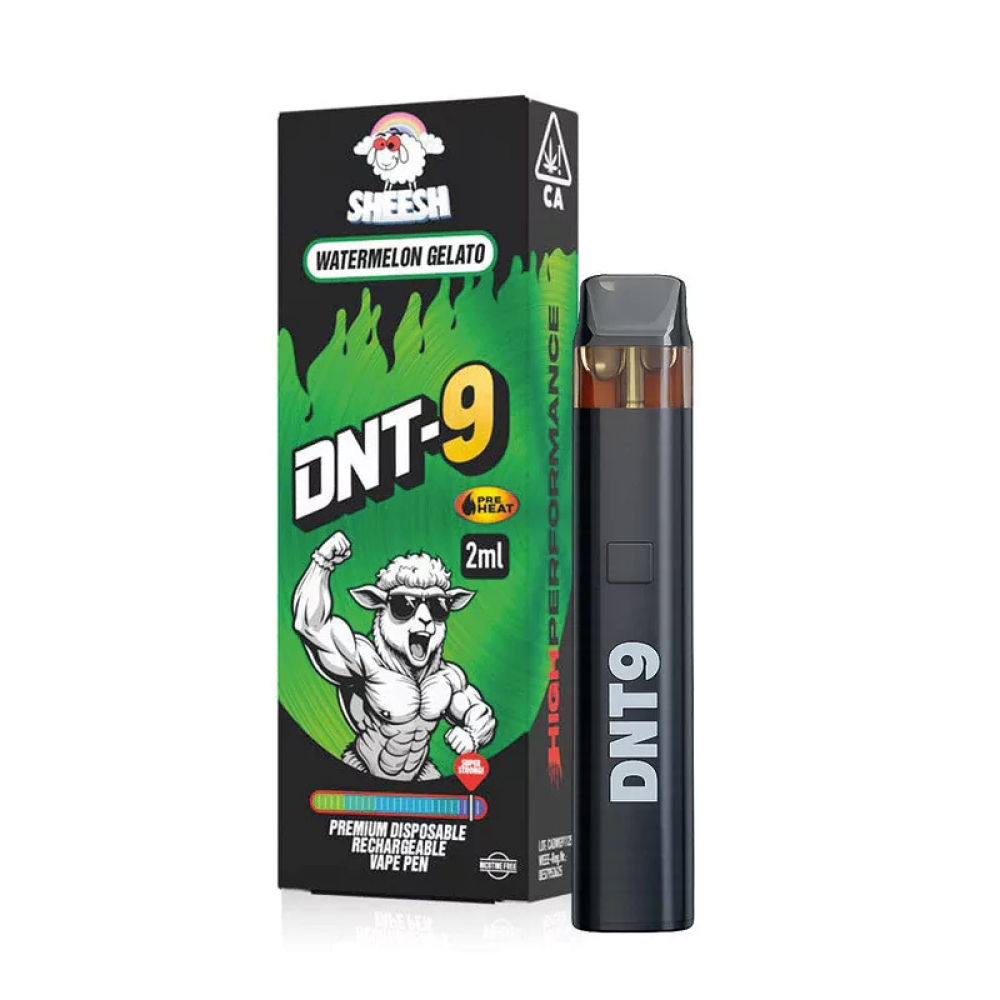 Sheesh DNT-9 Premium Einweg und Rechargeable Vape Pen – Watermelon Gelato, 2 ml