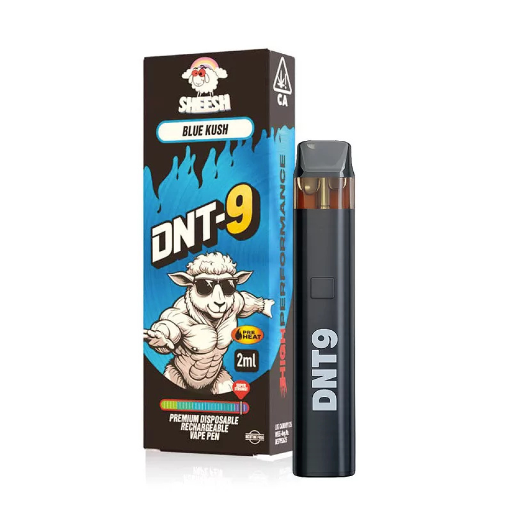 Sheesh DNT-9 Premium Einweg- und Rechargeable Vape-Pen – Blue Kush, 2 ml