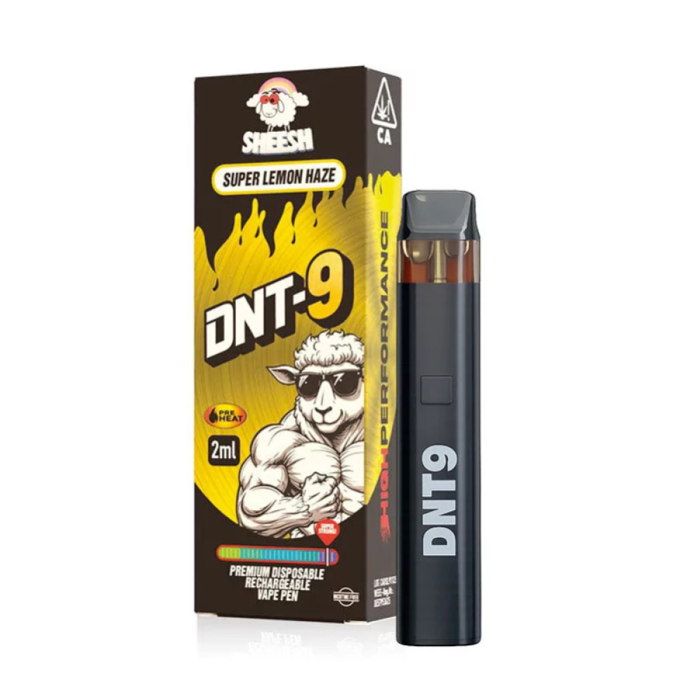 Sheesh DNT-9 Premium Einweg und Rechargeable Vape-Pen – Super Lemon Haze, 2 ml