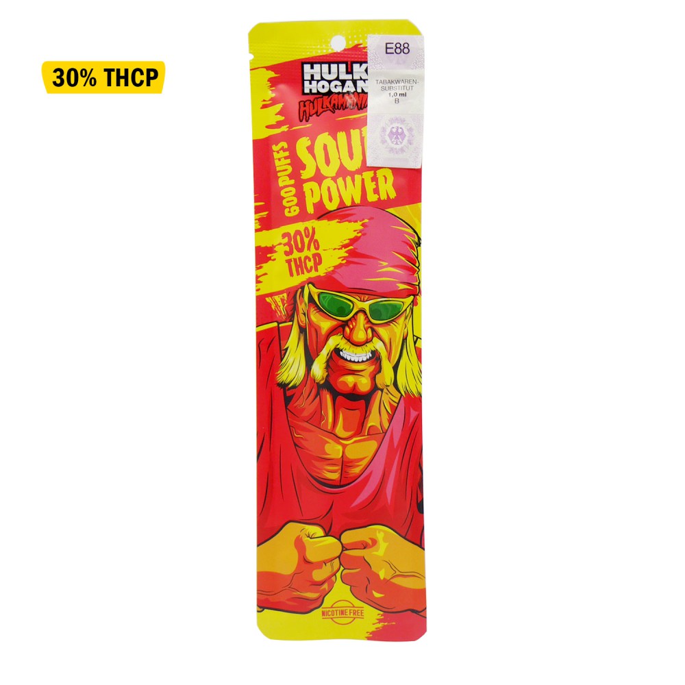 HulkHogan Sour Power Vape1ml,600 Puffs30% THCP