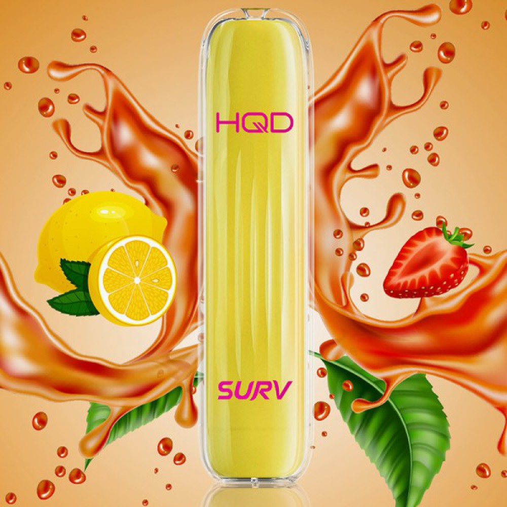 HQD Surv- Nikotin 20mg 600 Züge Strawberry Lemonad