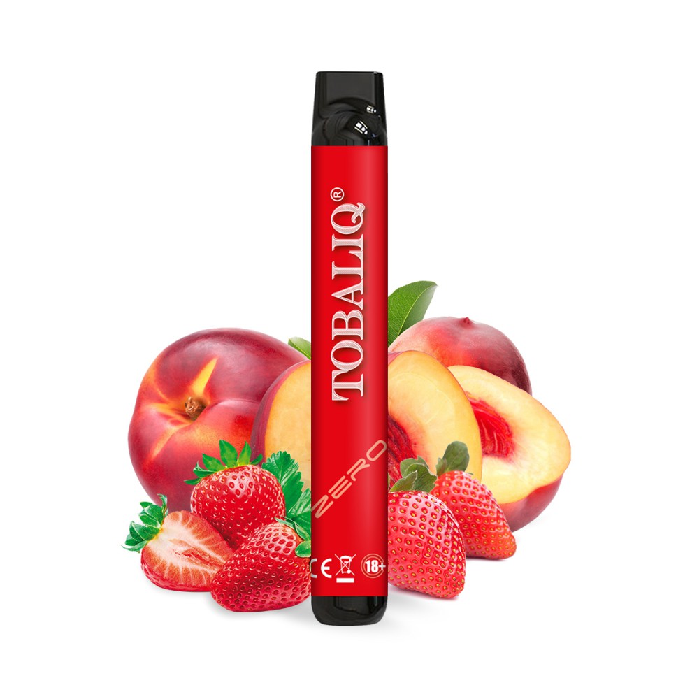 E-Shisha ohne Nikotin 600 zü Peach+Strawberry VE10
