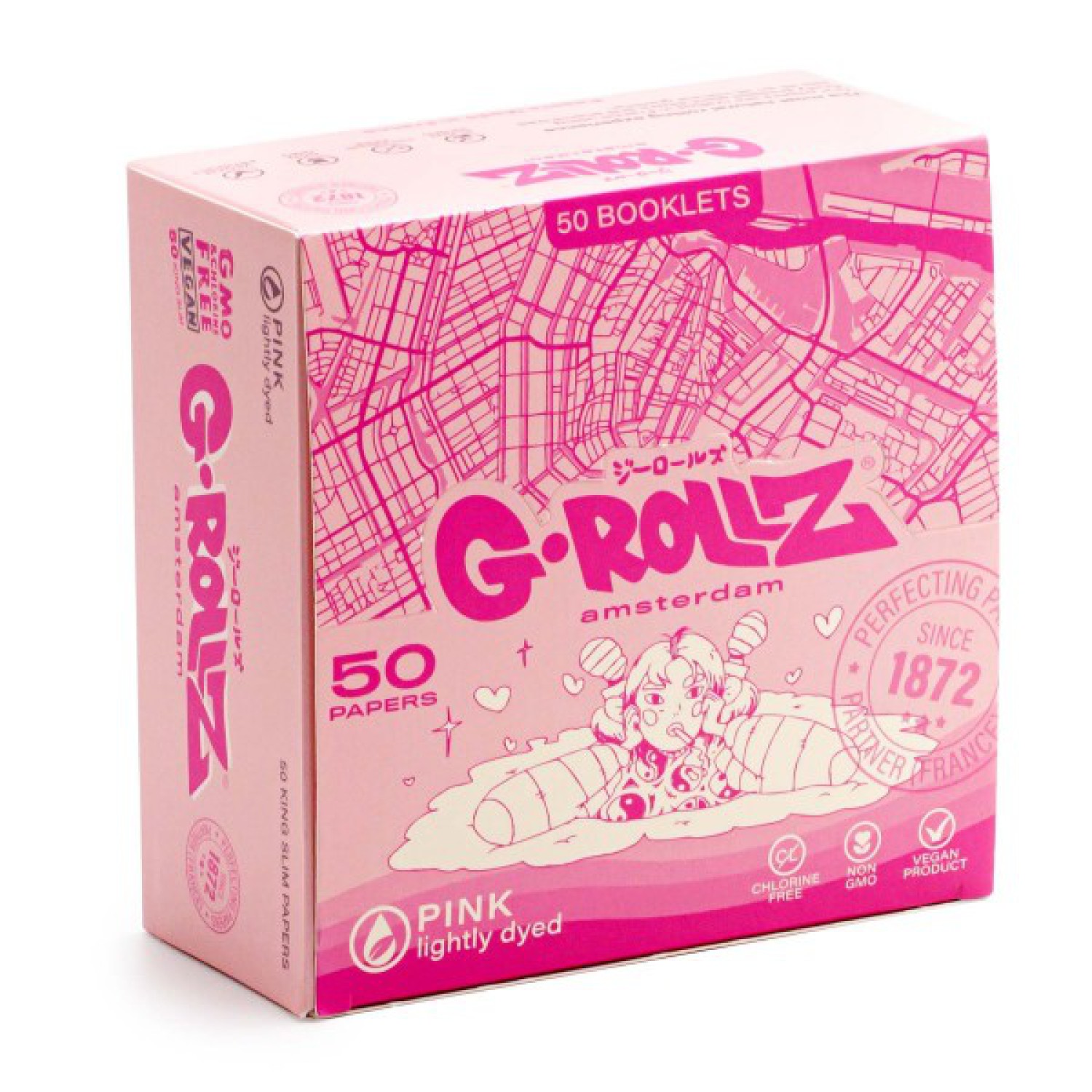 G-ROLLZ | Lightly Dyed Pink - 50 KS Papers (50 Booklets Display)