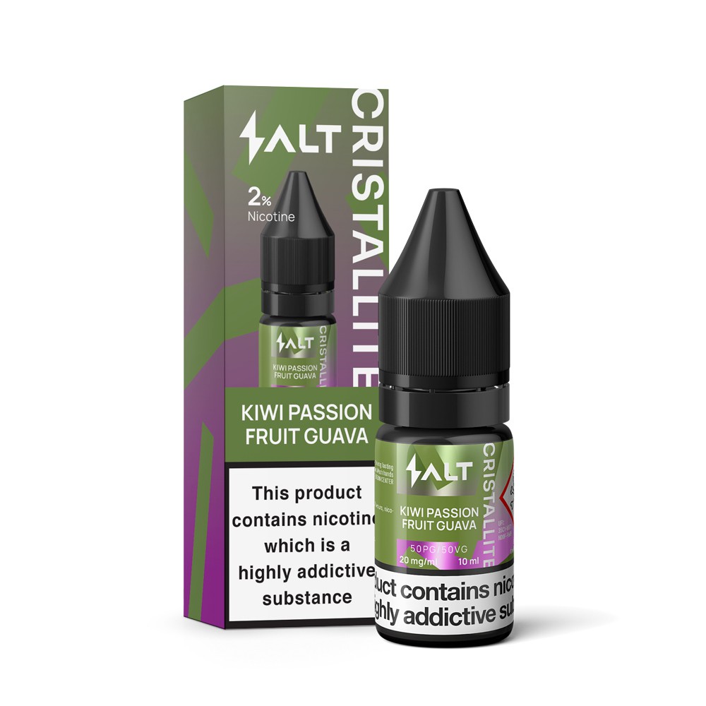 Salt Cristallite E-Liquid 20mg/ml "Kiwi Passion Fruit Guava" - 10ml