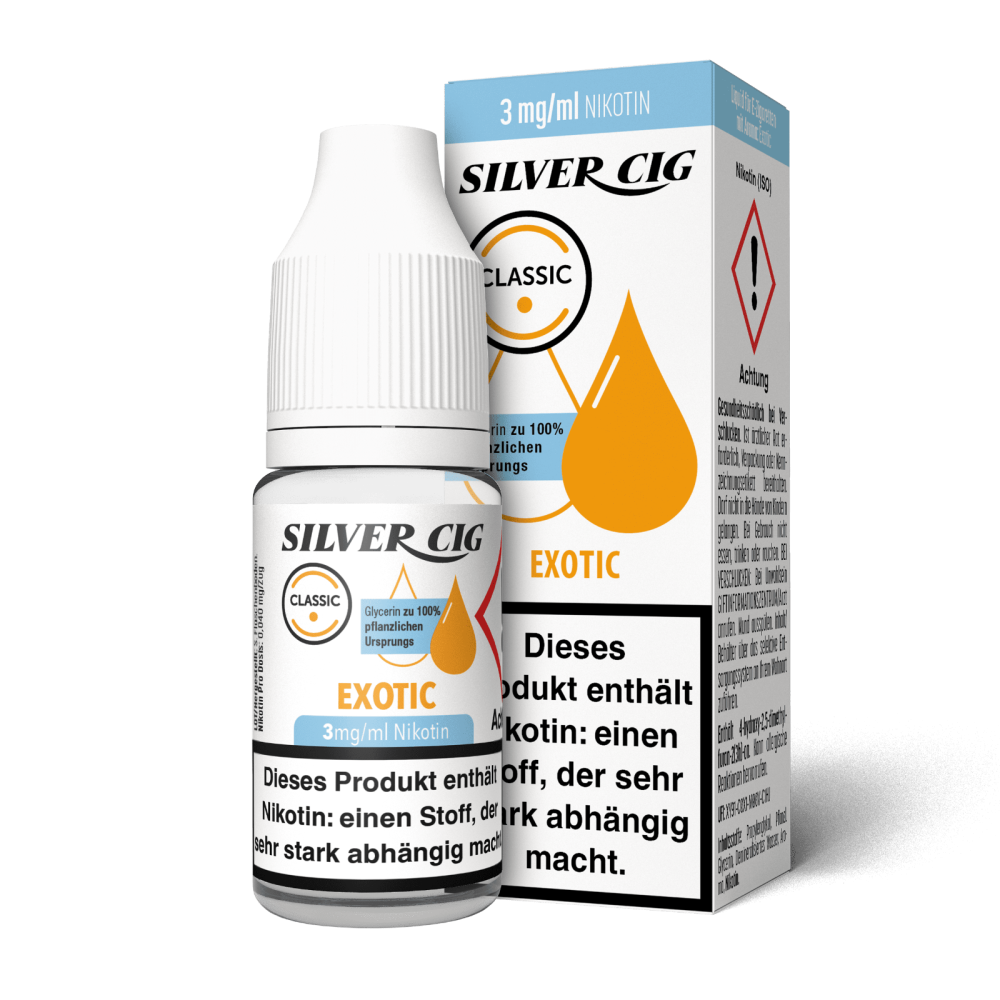 E-Liquid Silver Cig " Exotic " 3mg Nikotin 10ml