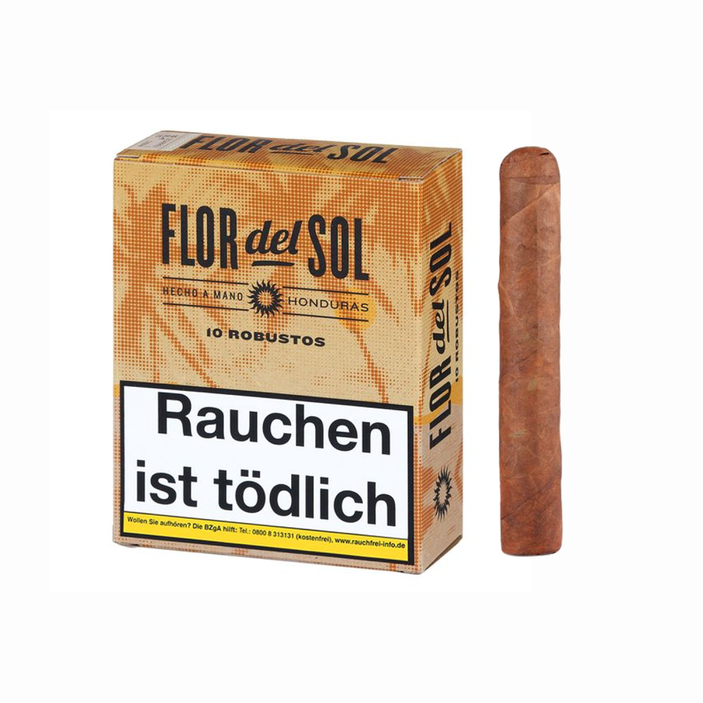 Cigar Flordel Sol Robusto,127 mm, Ø 20,64 mm ve-10