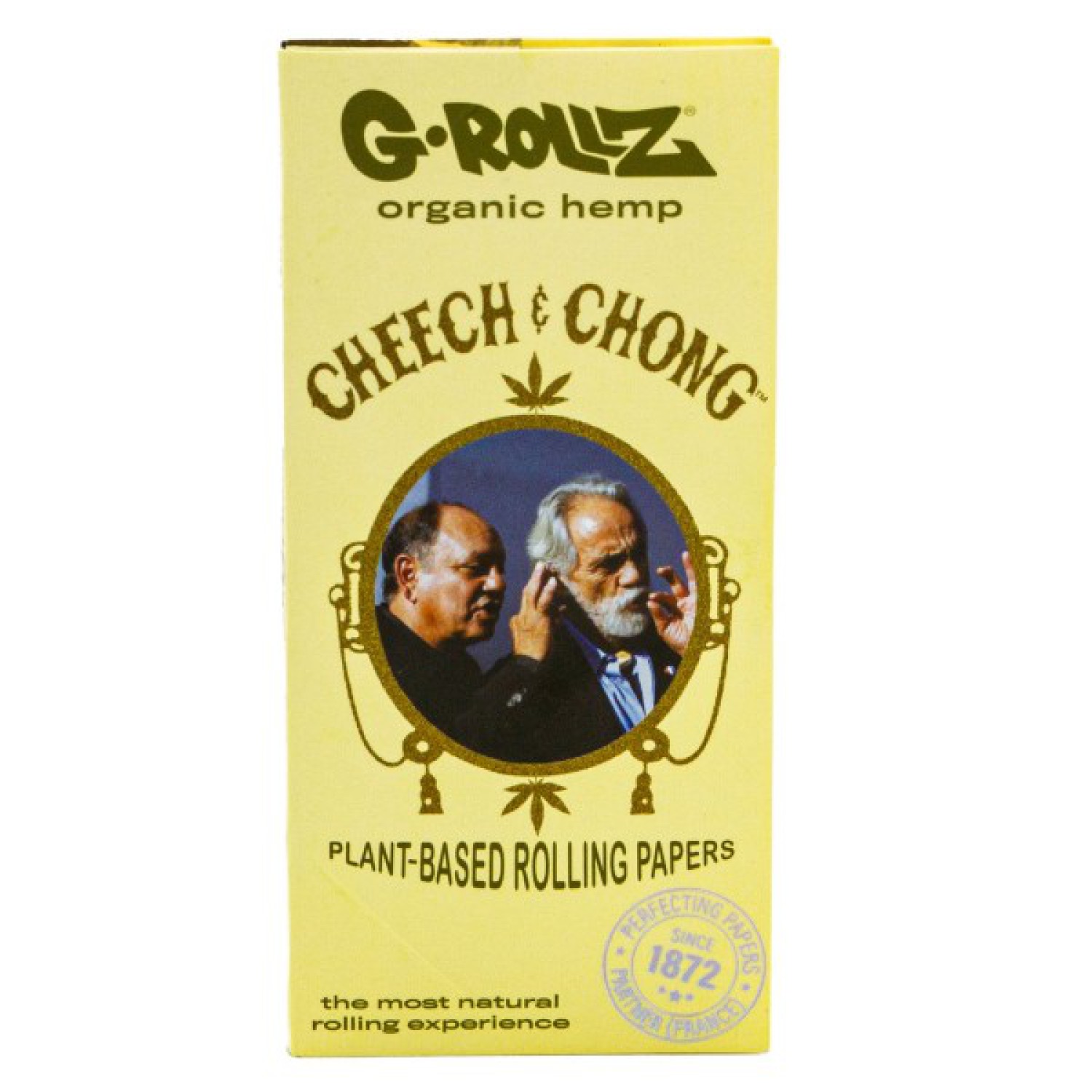 G-ROLLZ | Cheech & Chong(TM) Classic Set 2 - Organic Hemp Extra Thin - 50 KS Papers + Tips & Tray