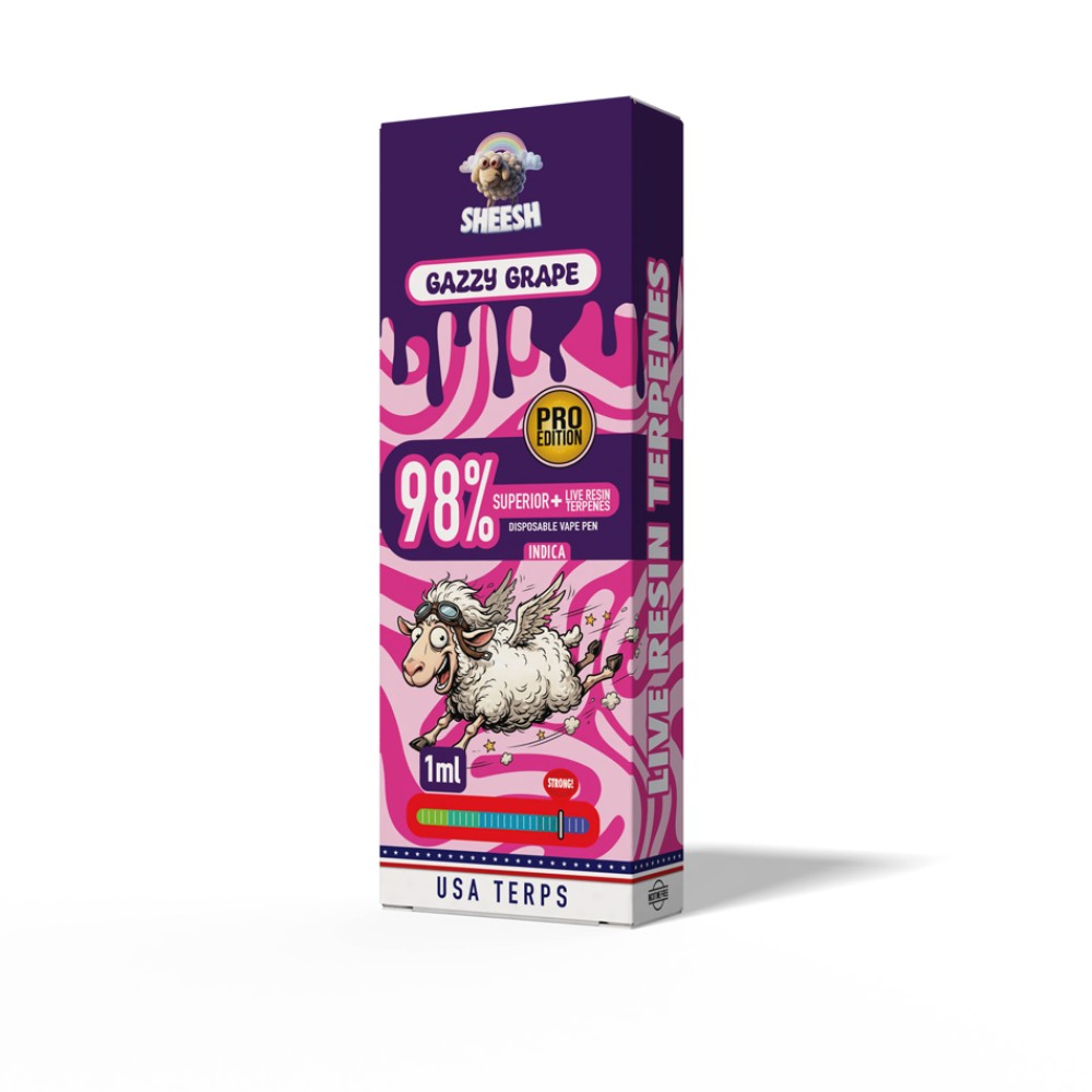 Sheesh 98% Superior Einweg-Vape-Pen "Gazzy Grape" 1ml