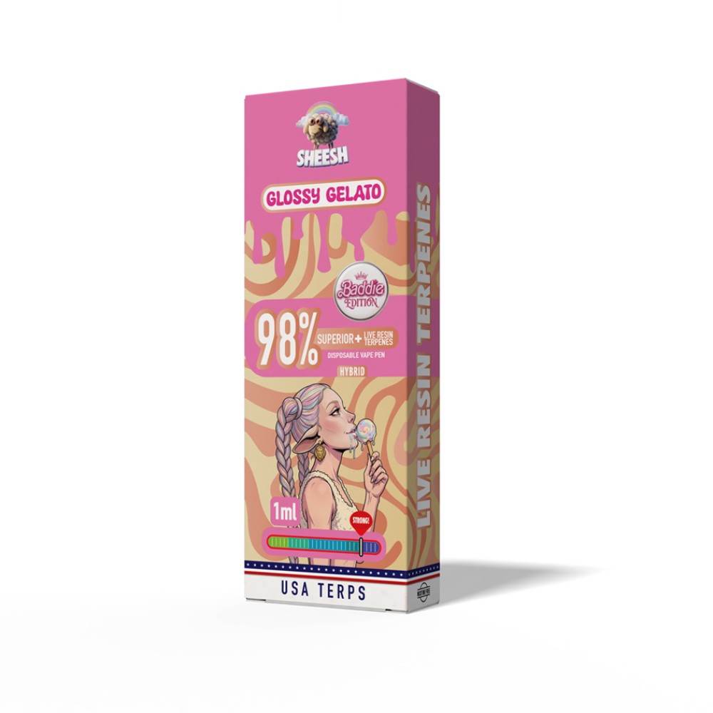 Sheesh 98% Superior Einweg-Vape-Pen " Glossy Gelato "  1ml