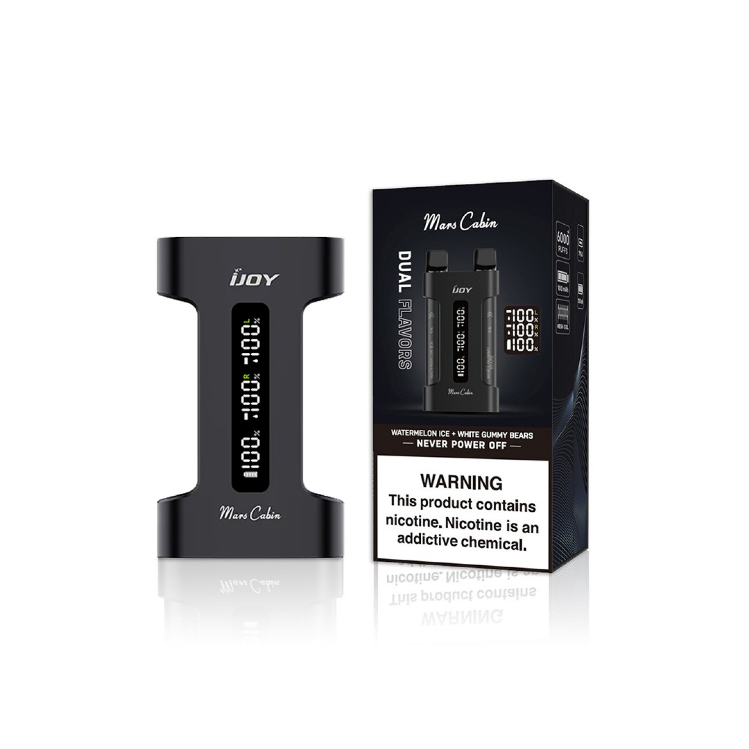 IJOY Mars Cabin Akku Black 1000 mAh Ohne Lade Kabel