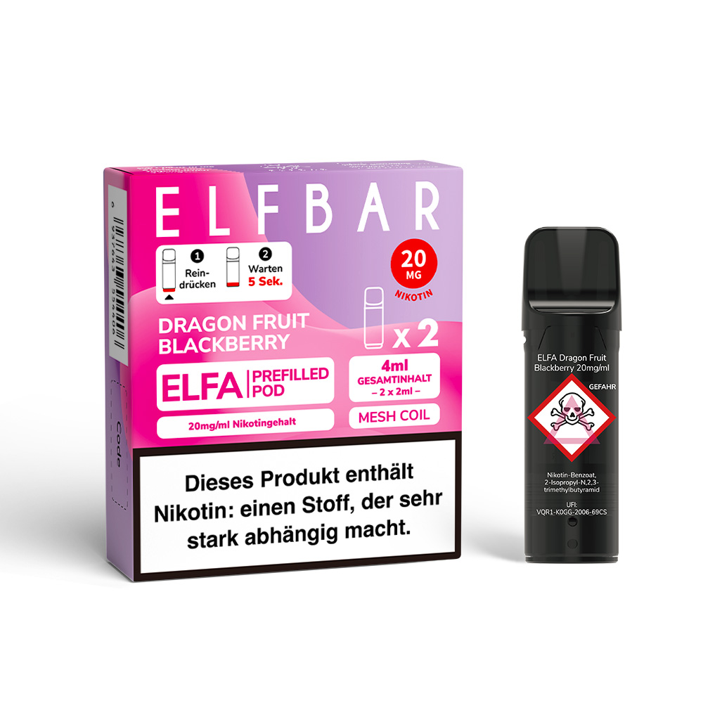 ELFBAR ELFA Prefilled Pods Dragon Fruit Blackberry
