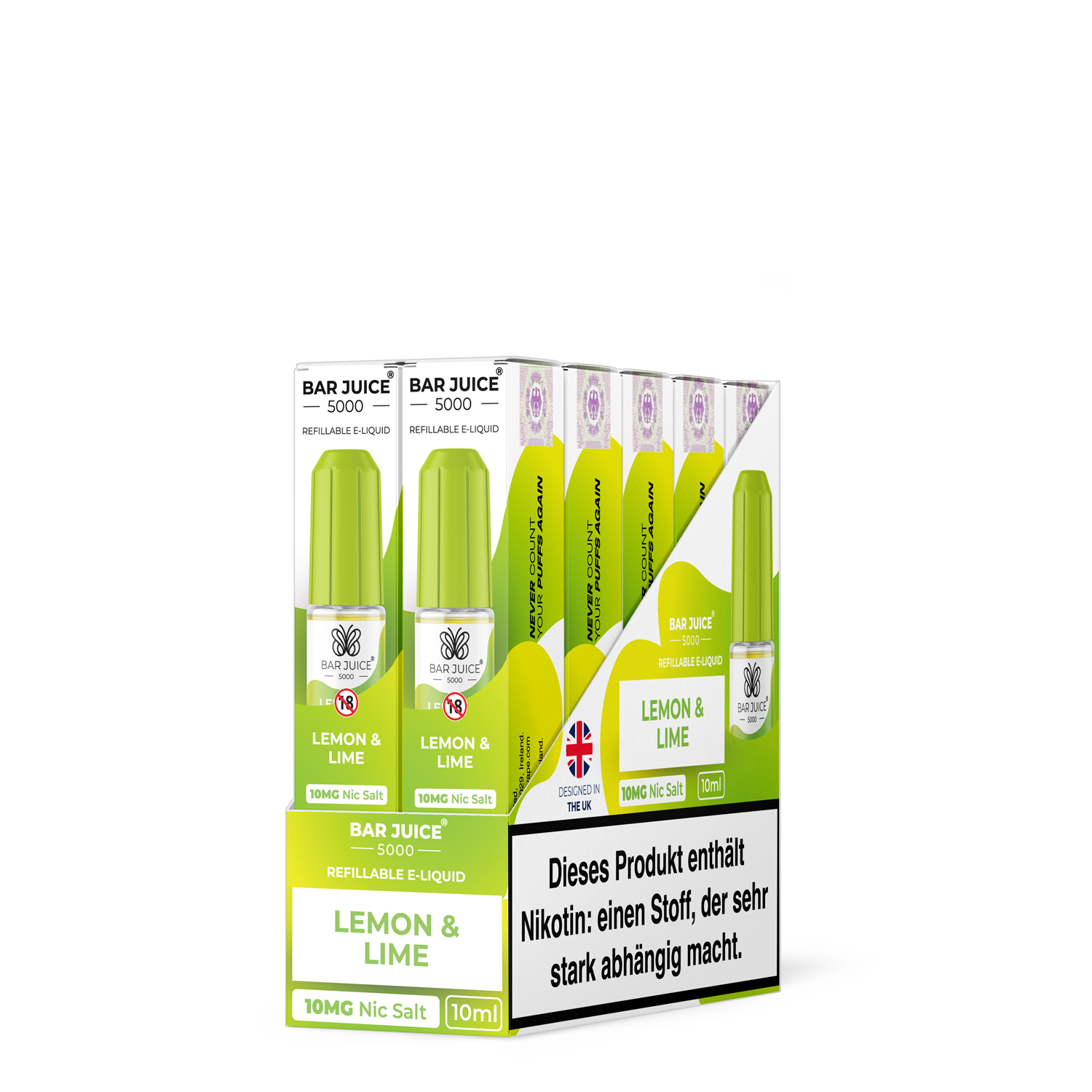 Bar Juice 5000 |Lemon & Lime 10mg Nic Salz Liquid - 10ml 