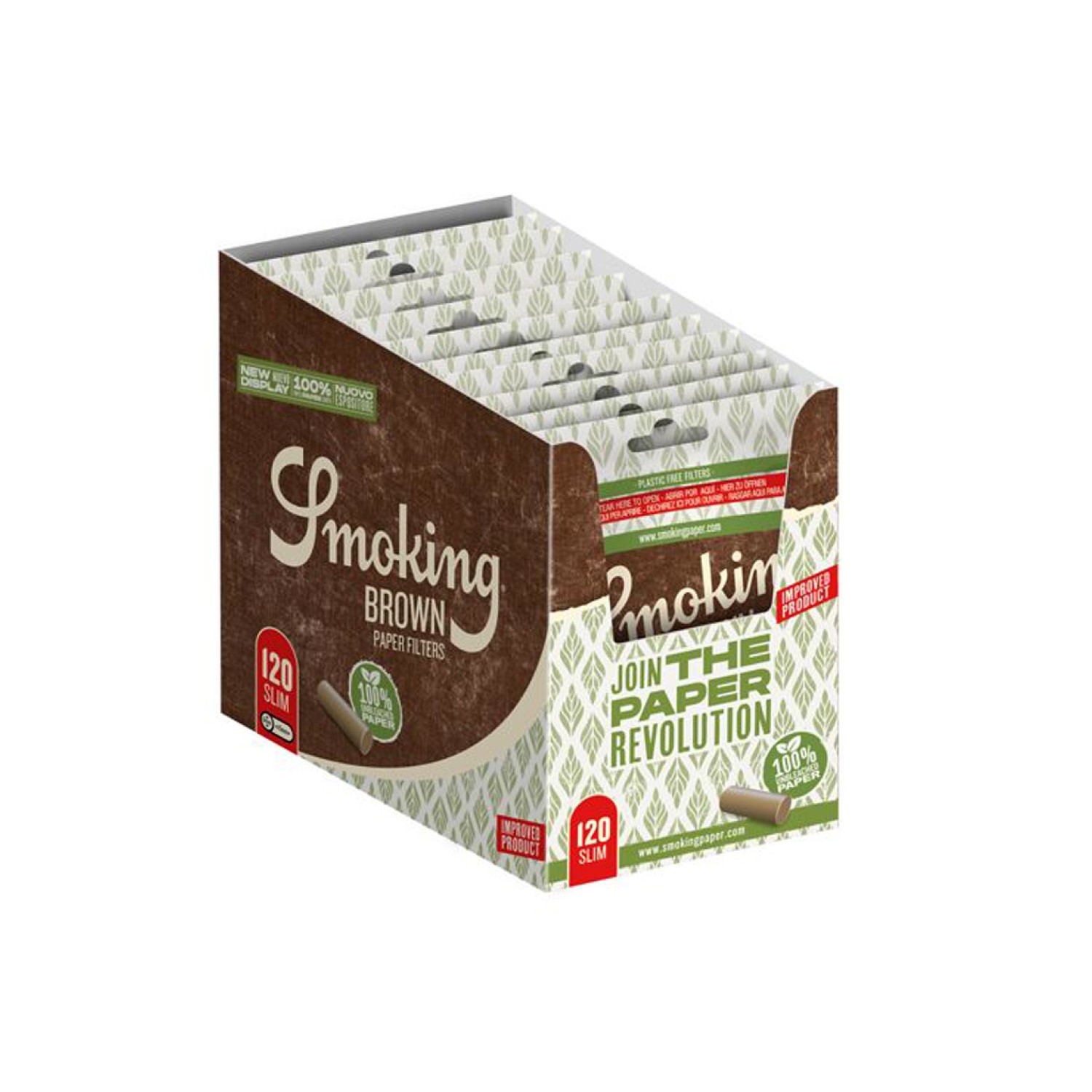 Smoking Brown Paper Filter | 6mm Slim 