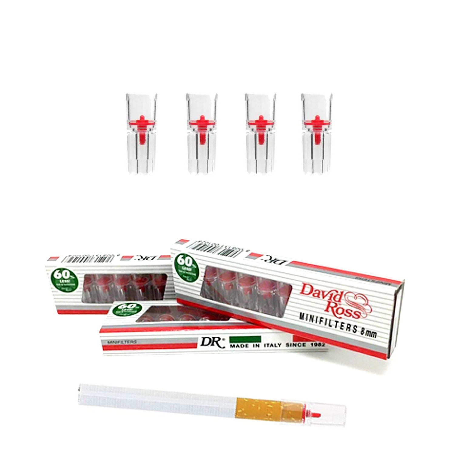 Zigaretten Mikro Filter Mini Spitze in Schachtel 36 Päckchen à 10 Microfilter