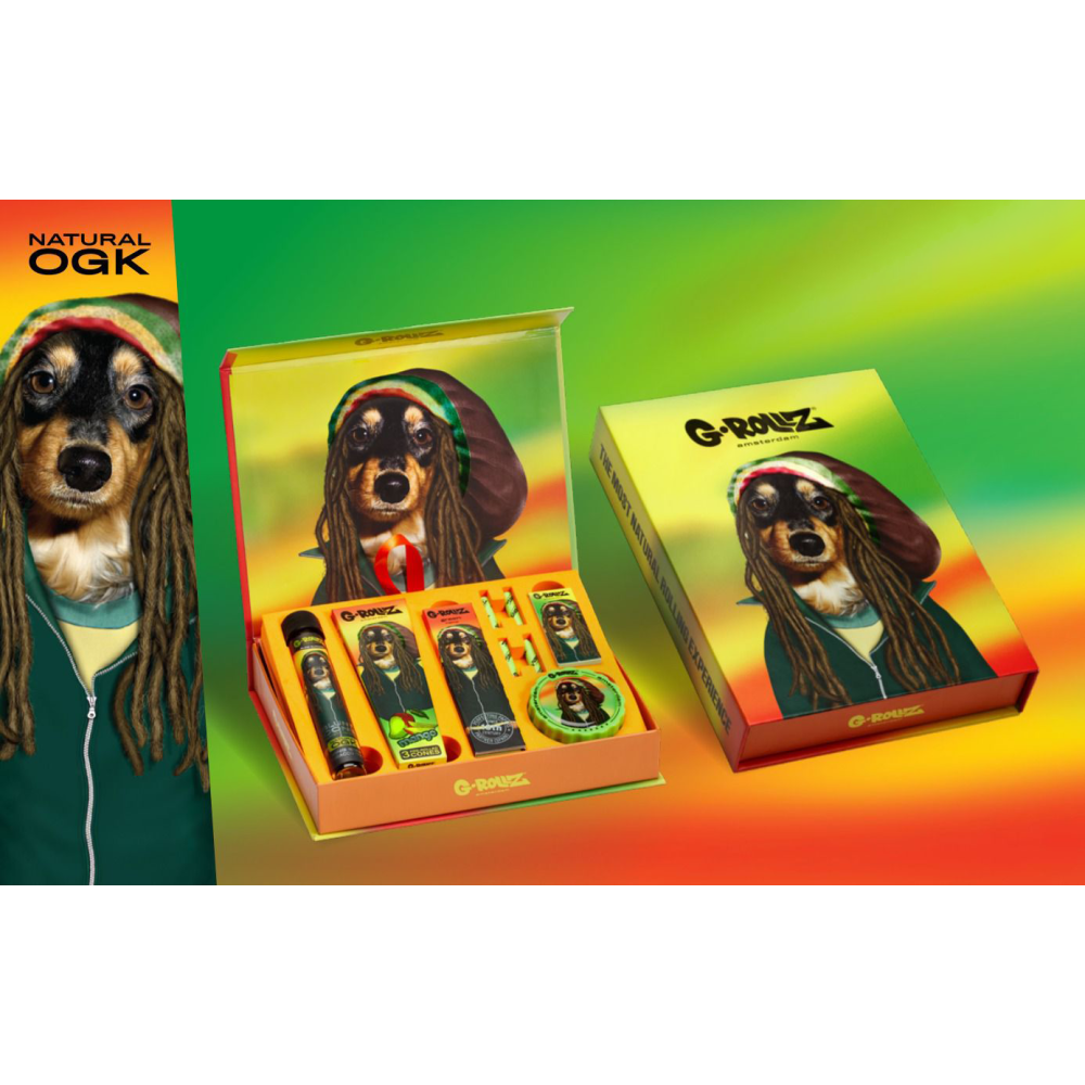 G-Rollz | Gift Box XS "Reggae" – 11-Piece Premium Smoking Kit
