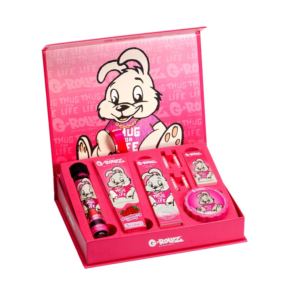 G-Rollz | Banksy's Graffiti Gift Box XS "Thug for Life" – 11-Piece Premium Smoking Kit