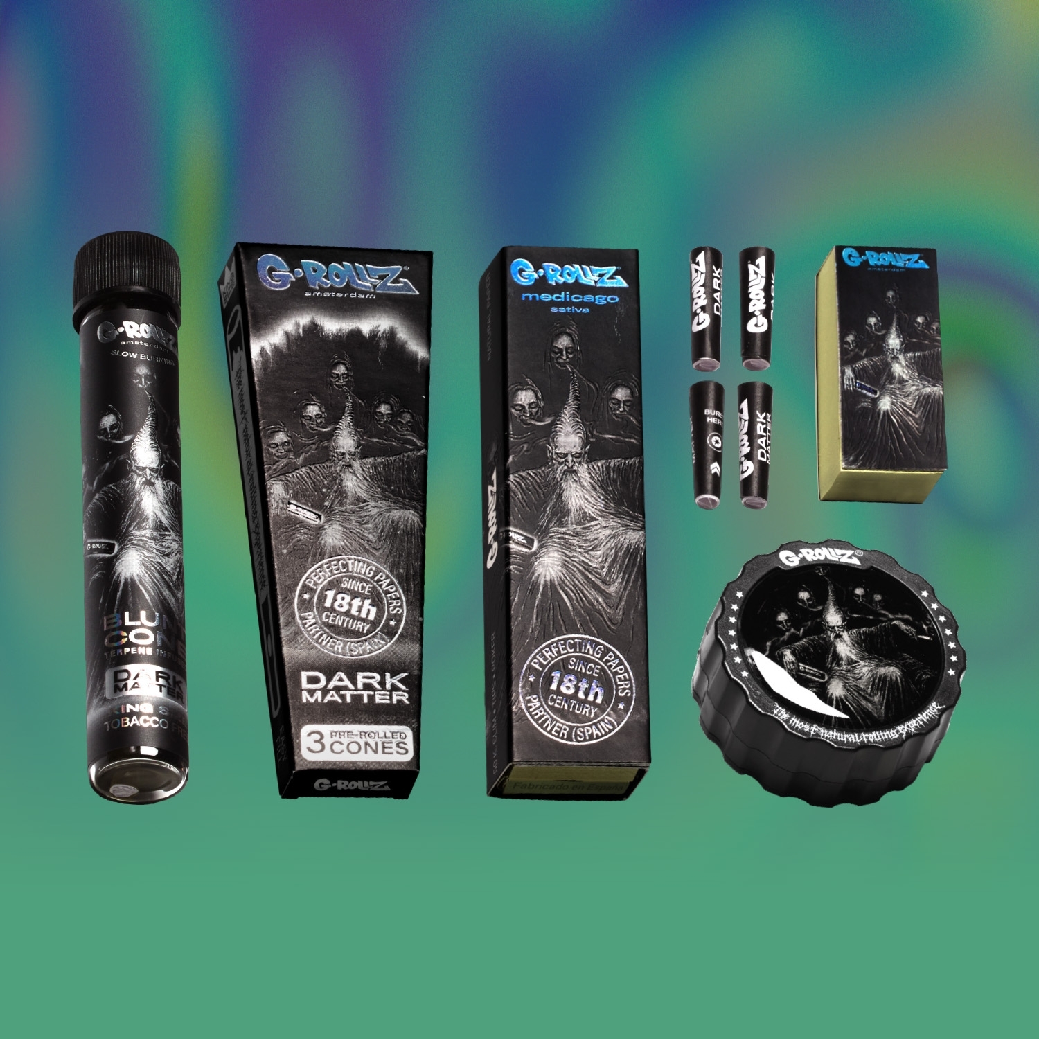 G-Rollz | Gift Box XS "Dark Matter" – 11-Piece Premium Smoking Kit G-Rollz | Gift Box XS "Dark Matter" – 11-Piece Premium Smoking Kit