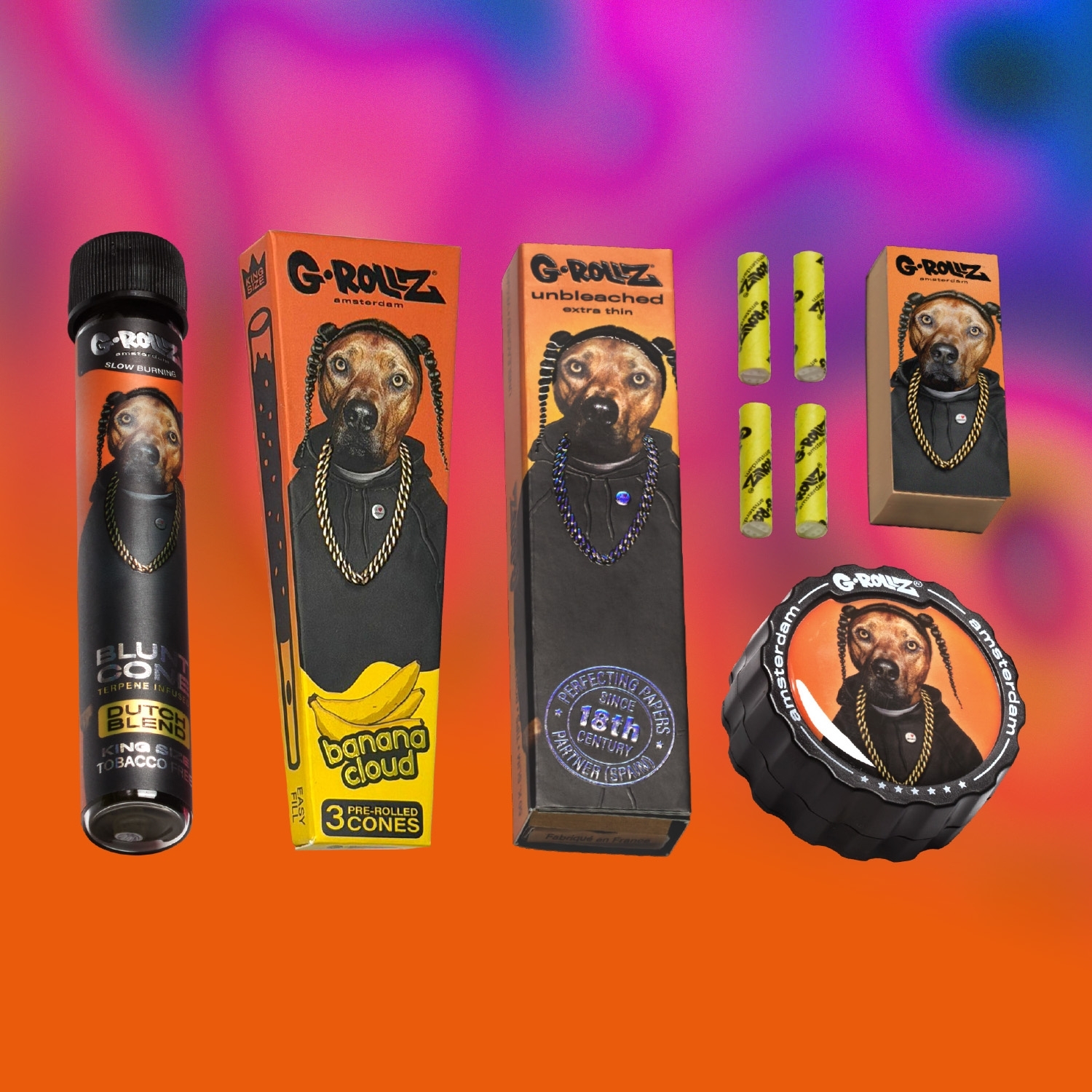 G-Rollz | Gift Box XS "Rap" – 11-Piece Premium Smoking Kit