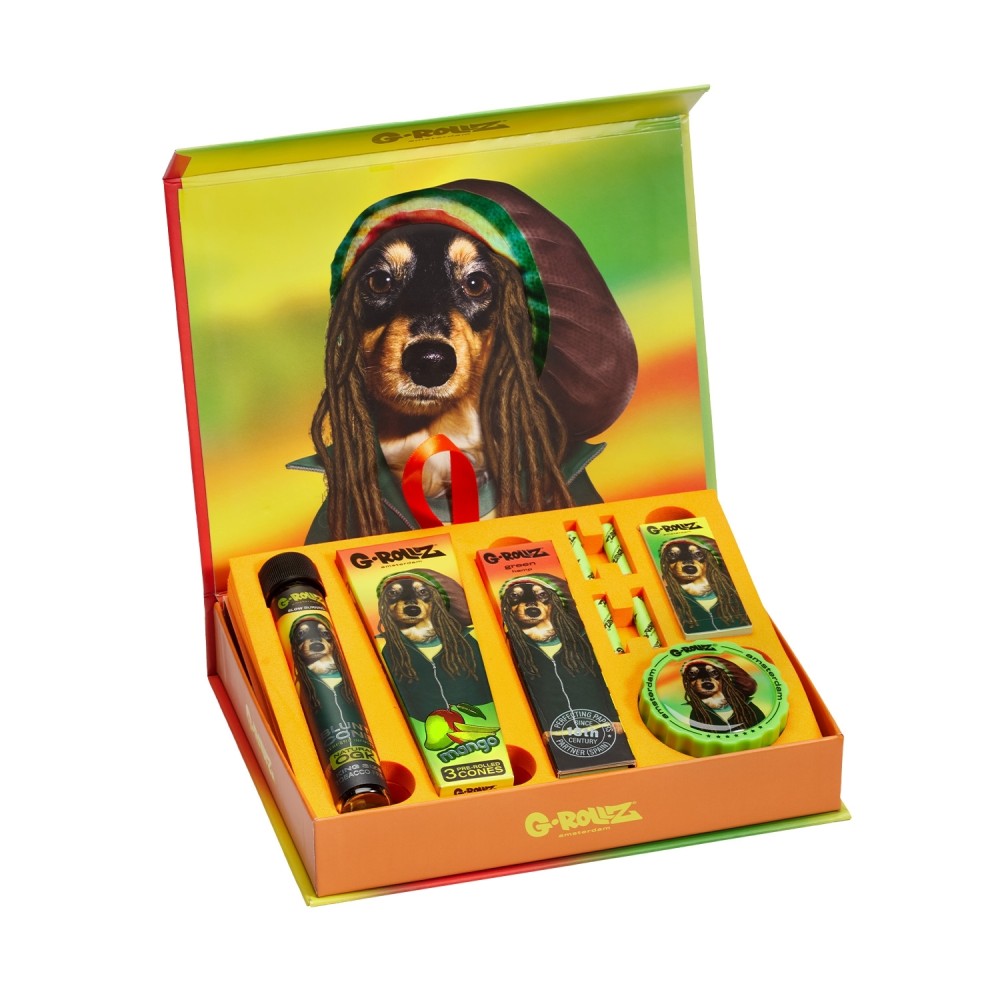 G-Rollz | Gift Box XS "Reggae" – 11-Piece Premium Smoking Kit
