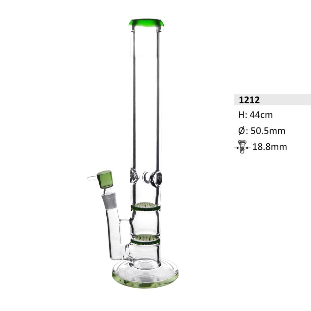 Heavy Glass 44 cm.2x honeycomb seiten chillum 18,8 m Base grün dicke 50,5mm