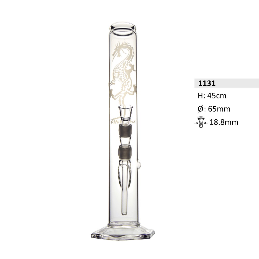 Glassbong kickloch. 65mm.45cm. 18,8 schl. Fine Art