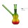 Kleine Glasbong | Rasta Farben | H: 12,5cm