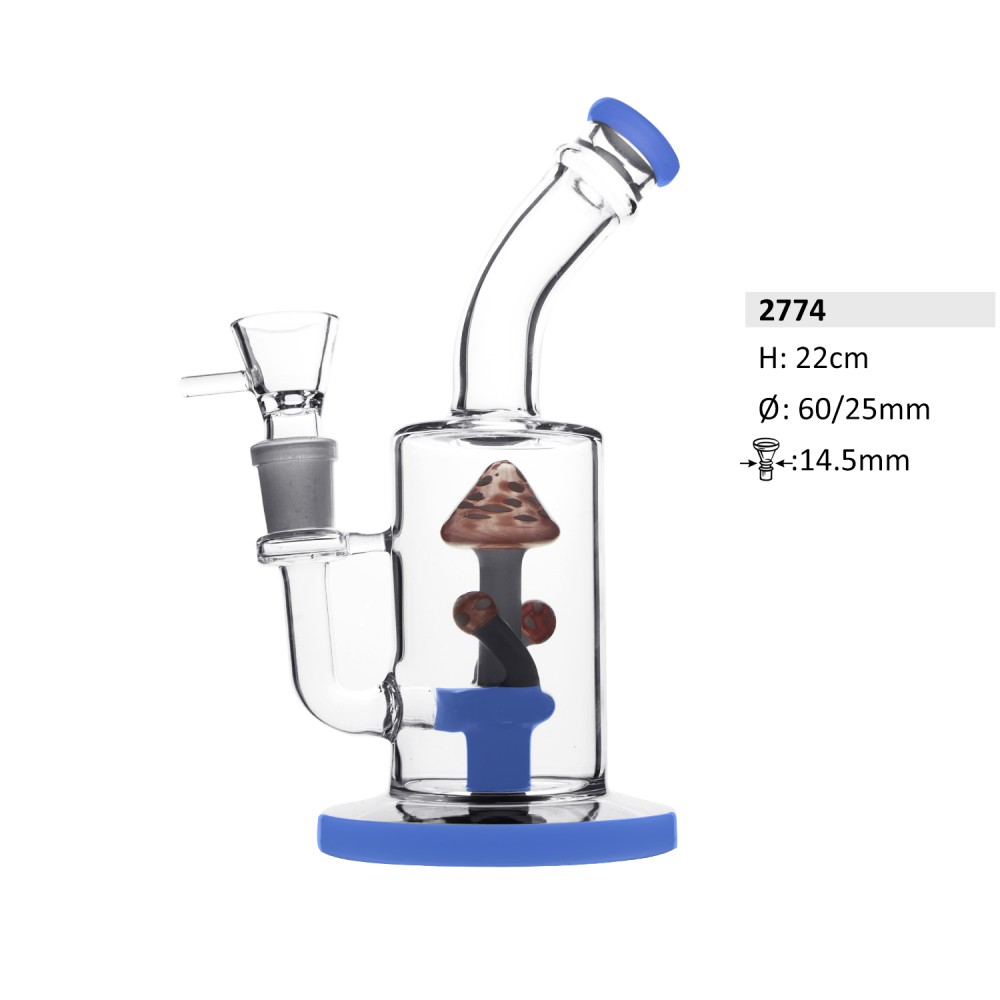 Glasbong Mushroom Perkolator | H: 22cm  Ø: 60/25mm Glasbong Mushroom Perkolator | H: 22cm  Ø: 60/25mm