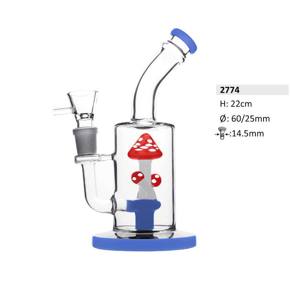 Glasbong Mushroom Perkolator | H: 22cm  Ø: 60/25mm Glasbong Mushroom Perkolator | H: 22cm  Ø: 60/25mm