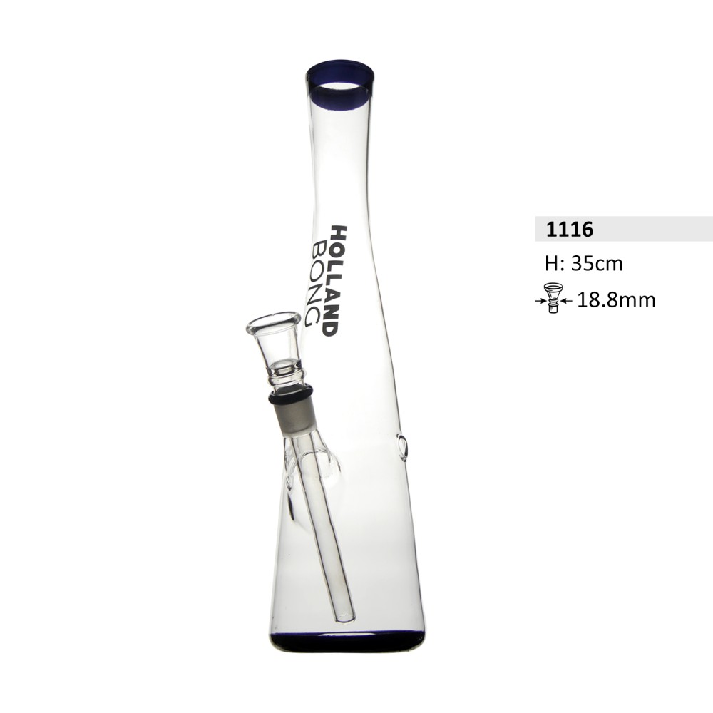 Holland Bong mit 18,8 schliff glas chillum 35cm