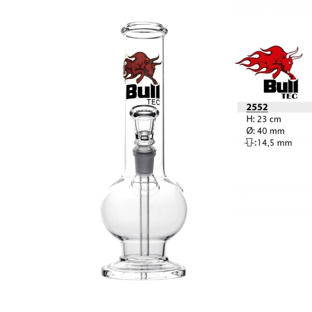 Bullet Bull Tec Zylinder bong mit Kugel & Glasfuß