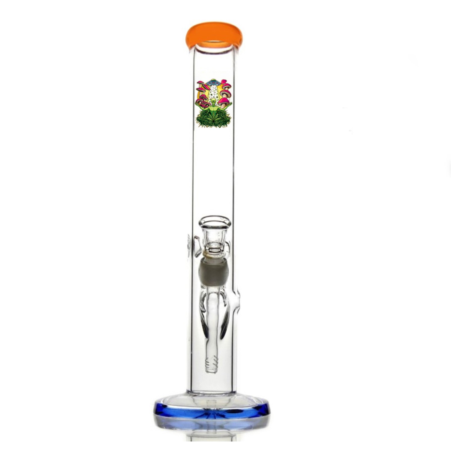 Glasbong Honeycomb mit Perkolator und Eis | Glasstärke: 5mm, H: 38cm, Schliff: 18,8mm