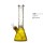 Glass Biker Bong 35cm.18,8 . 7MM Yellow mit schnee
