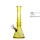 Biker Bong Gelb mit 3 Ringen, H: 30 cm. Schliff: 18,8/14,5 mm.
