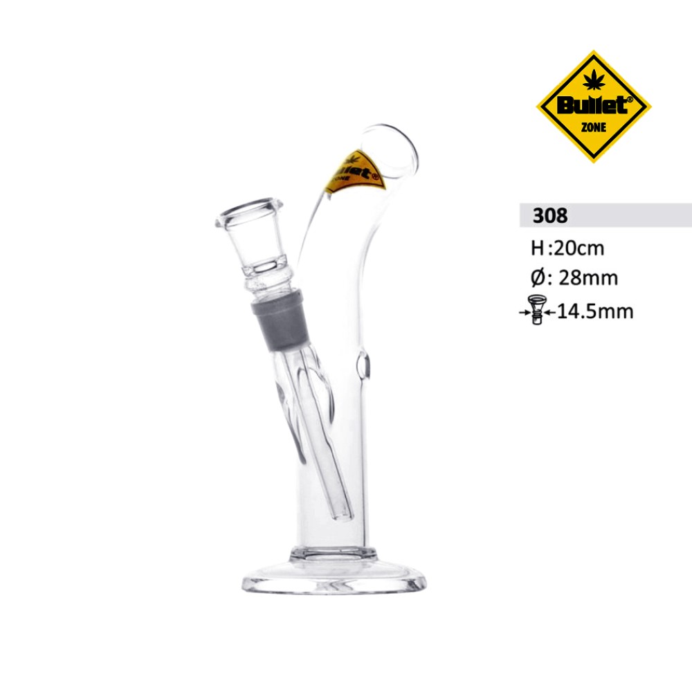  Bullet Zone Glasbong | Ø: 28 H: 14,5 Sockel: 20cm