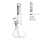 Glasbong Wasted mit Eis und Perkolator | H: 31cm Schliff: 14,5mm Ø: 40mm