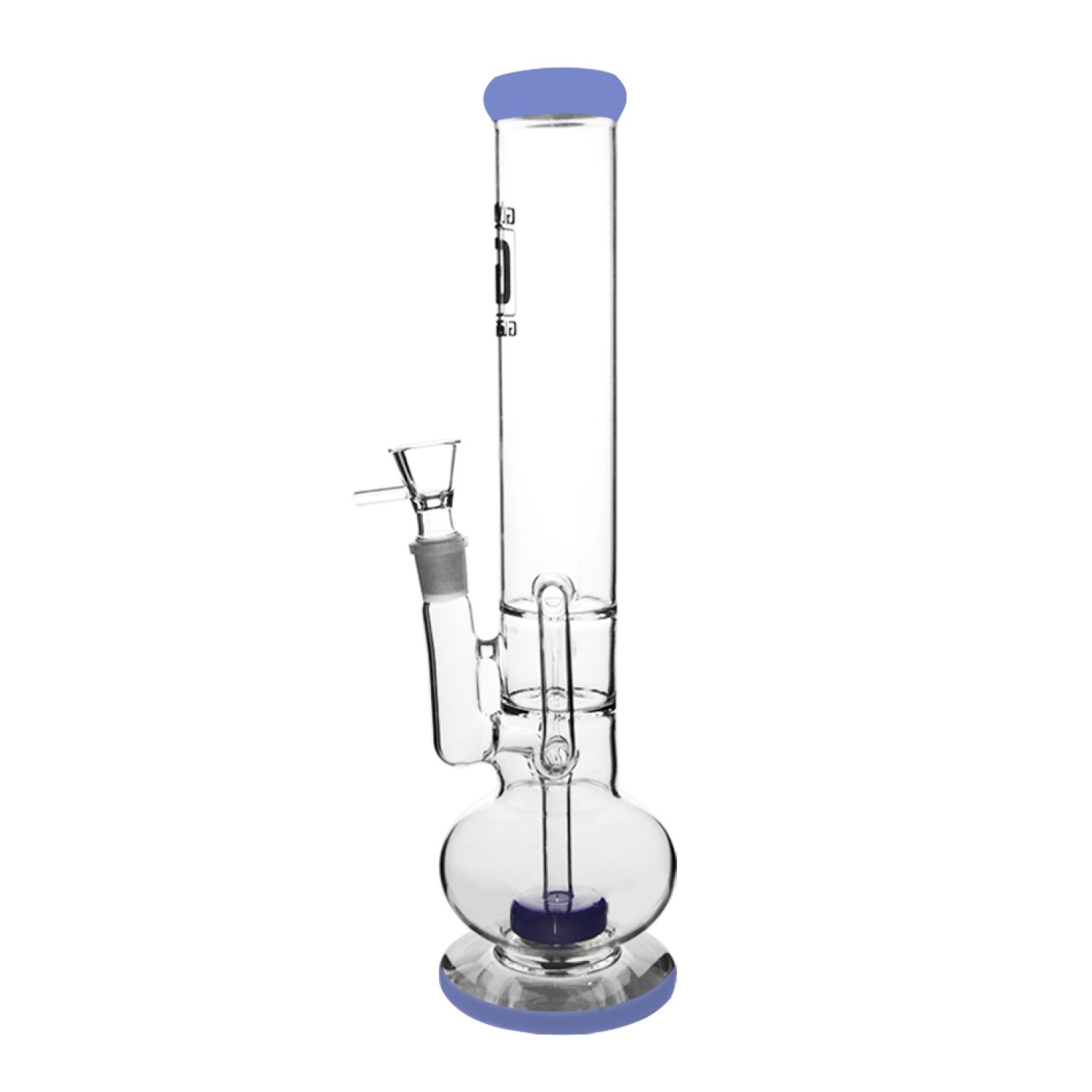 Glow Glasbong  with Diffusor und Eis | H: 38cm Schliff: 18,8mm