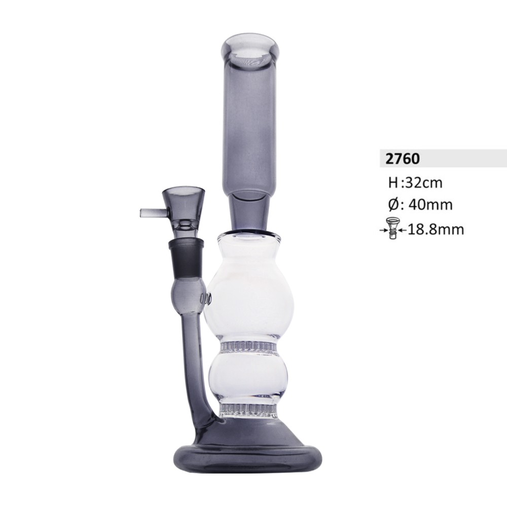 Glasbong mit Perkolator | H: 32cm Schliff: 18,8mm Ø: 40mm