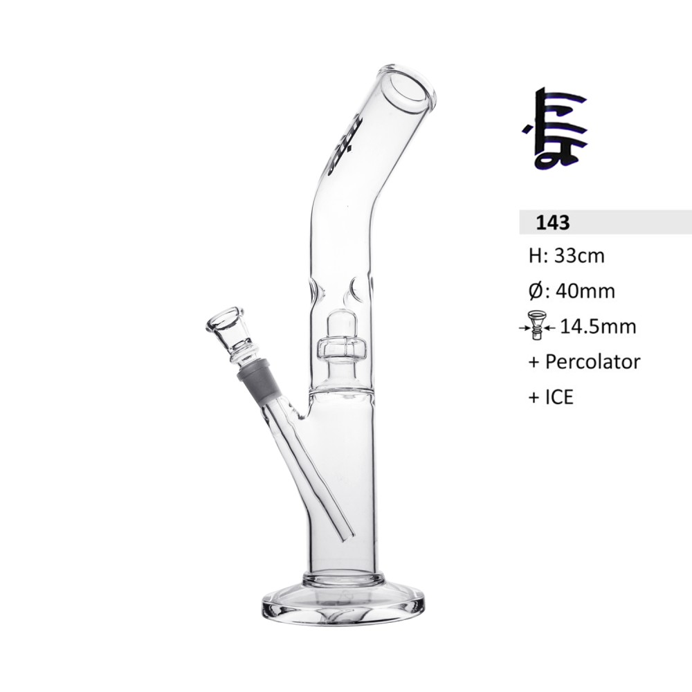 BulletZone Glasbong | Prime 4 | H:33cm, Ø:40mm, Schli.:14,5mm
